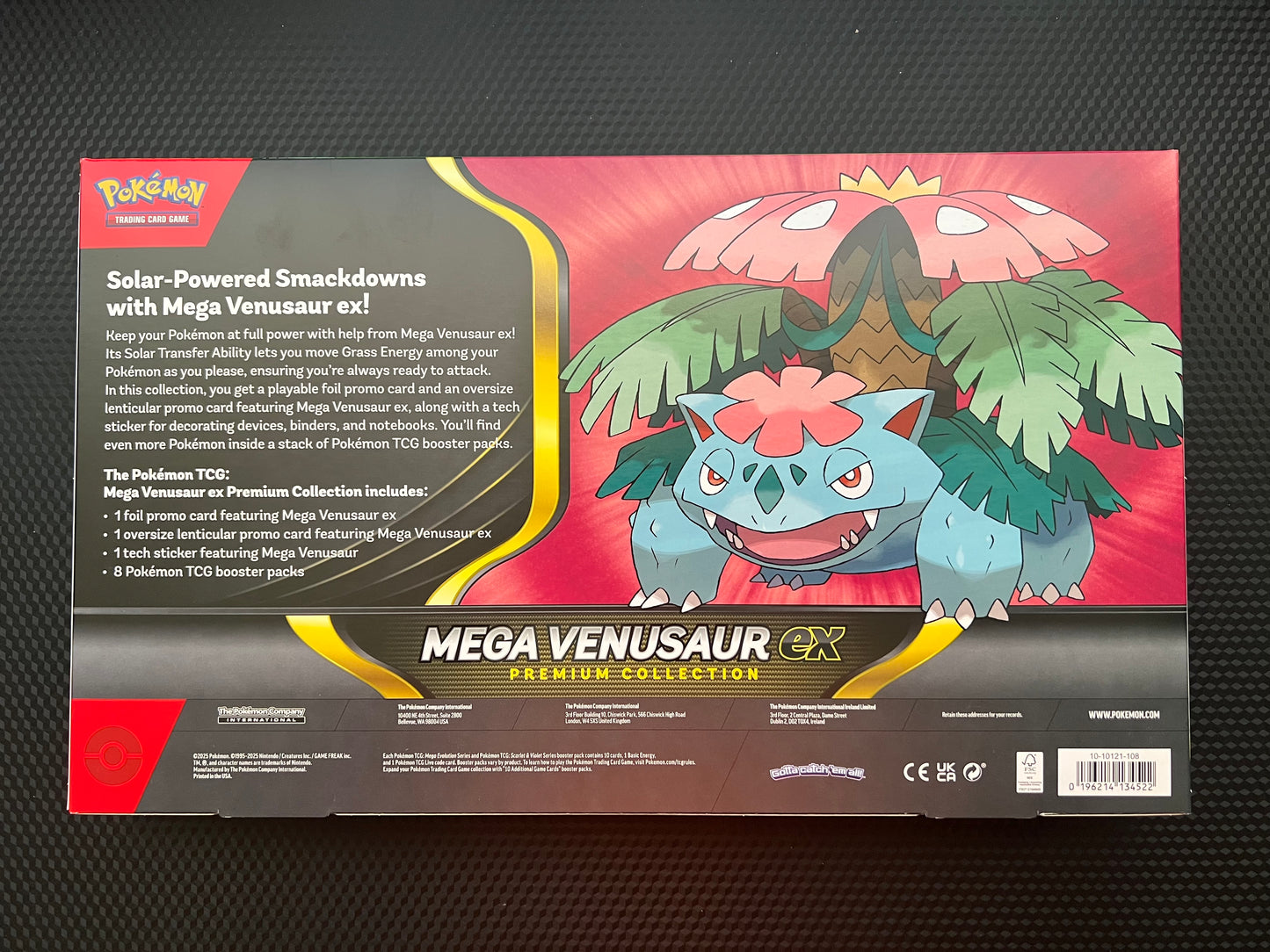 Pokemon TCG Mega Venusaur Ex Premium Collection box