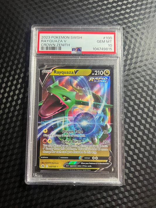 2023 POKEMON SWSH / RAYQUAZA V / PSA 10