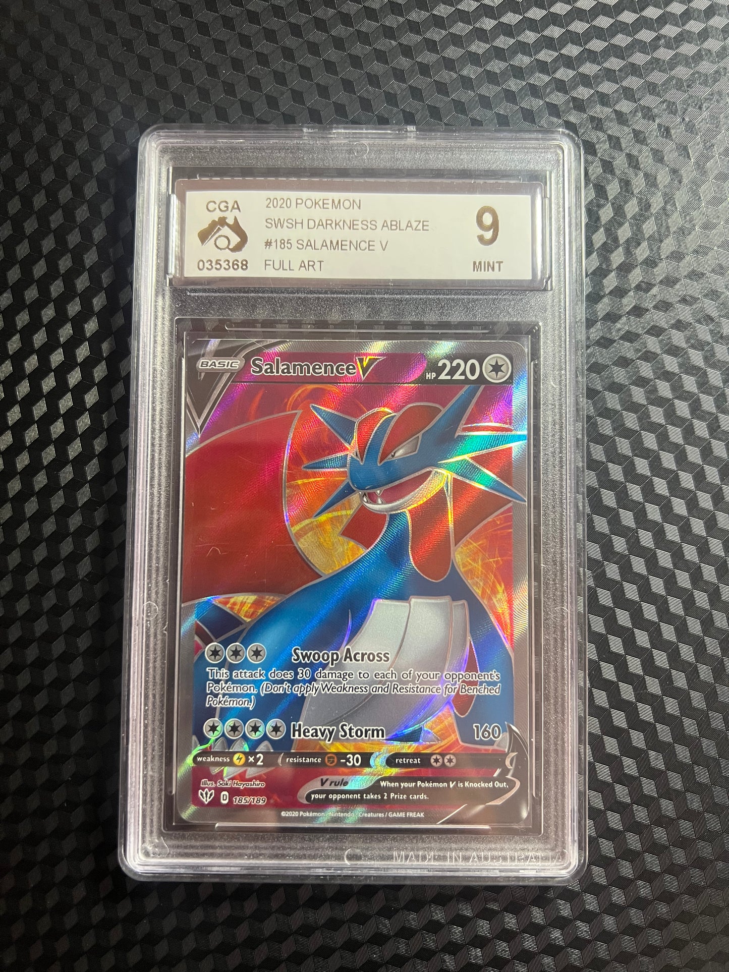 2022 POKEMON SWSH / SALAMENCE V / CGA 9